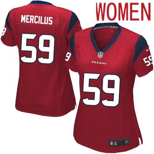 Women Houston Texans #59 Whitney Mercilus Red Nike Player Game NFL Jersey